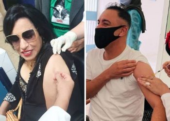 نجوم الوسط الفني يوثقون لحظة تلقيهم للجرعة الأولى من اللقاح