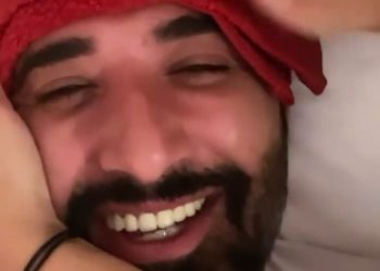 غزل متبادل بين ابتسام بطمة وزوجها بعد إصابته بكورونا (صورة)