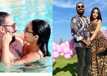 برسالة رومانسية٠٠ابتسام بطمة تعايد زوجها في عيد ميلاده (صورة)