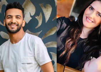 بالصورة٠٠نرجس الحلاق رفقة مهدي فولان  يتبادلان الحب من خلال مواقع التواصل الإجتماعي