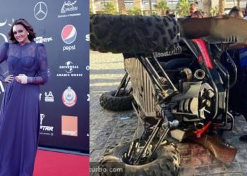 خلال تصويرها لبرنامج تلفزيوني٠٠ممثلة عربية تتعرض لحادث سير (تفاصيل)