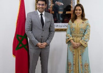 بنسعيد يستقبل بلقيس قبل افتتاح علامتها التجارية ب “موروكو مول”