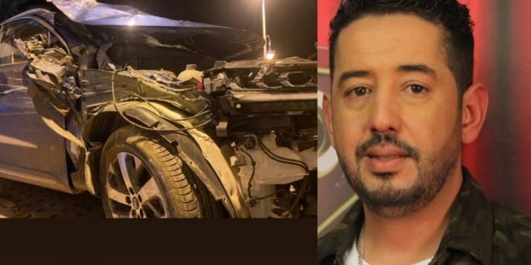 بالصورة٠٠الممثل طارق البخاري يتعرض لحادثة سير (تفاصيل)
