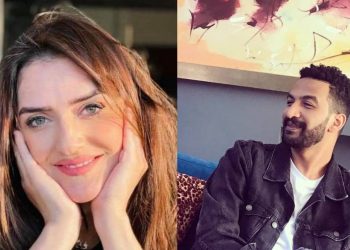 بكلمات رومانسية مهدي فولان يعايد زوجته  (صورة)