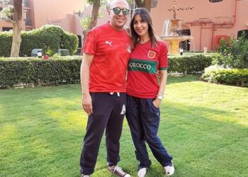 جنات وزوجها المصري..جمعهم الحب وفرقهم المنتخب