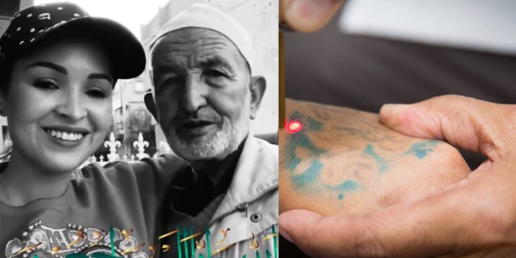 بعد وفاة والدها إكرام بينالوفا تقرر وشم صورته على يدها ولكن٠٠