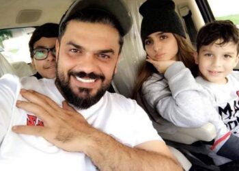 زوج دنيا بطمة لإبنه في رسالة مؤثرة: “وحشتني موت”