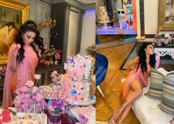 بهذه الطريقة هيفاء وهبي٠٠احتفلت بعيد ميلادها 49 (صور)