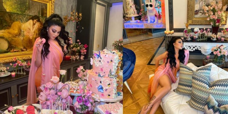 بهذه الطريقة هيفاء وهبي٠٠احتفلت بعيد ميلادها 49 (صور)