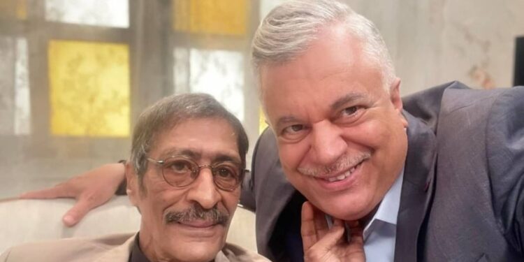 بعد أزمته الصحية٠٠نور الدين بكر يعود إلى شاشة التلفزيون (صورة)