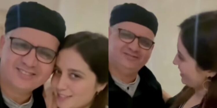 زوجة عبد الله أبو جاد لأول مرة رفقة أبيها٠٠
