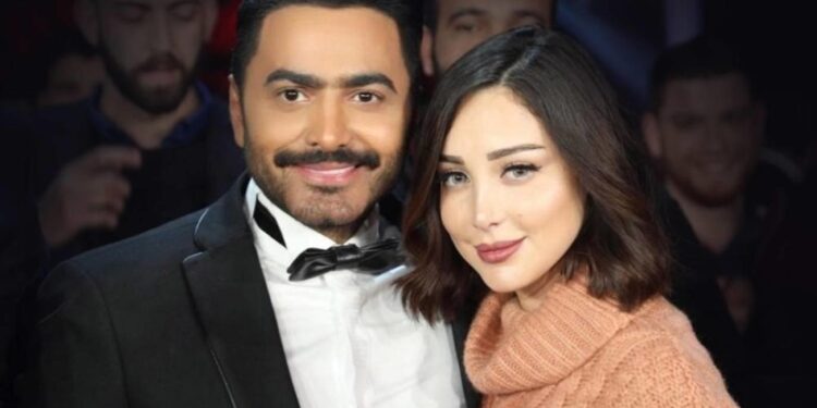 هل فعلا تم الطلاق بين تامر حسني وبسمة بوسيل ؟