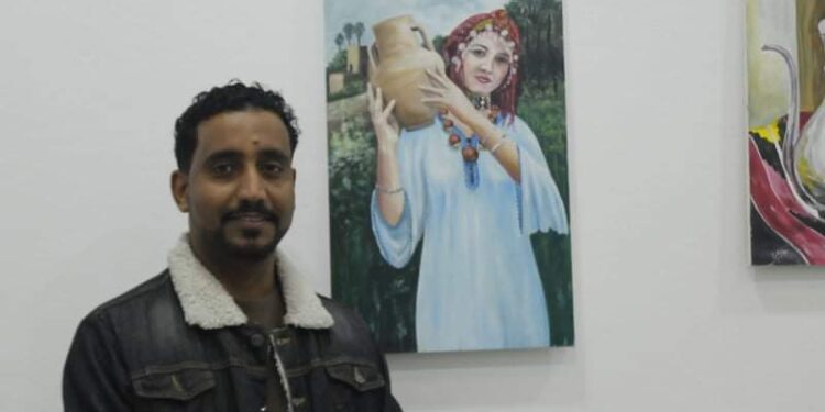 معرض تشكيلي للفنان اليمني خالد صالح بريك بالحسيمة