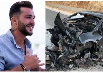مصرع الفنان اللبناني جورج الراسي في حادث سير مروعة