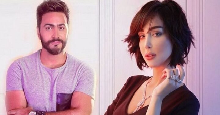 بنات بسمة بوسيل و تامر حسني حديث السوشل ميديا