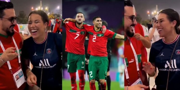 حوار طريف بين شقيقة أشرف حكيمي و الاعلامي رشيد العلالي (فيديو)