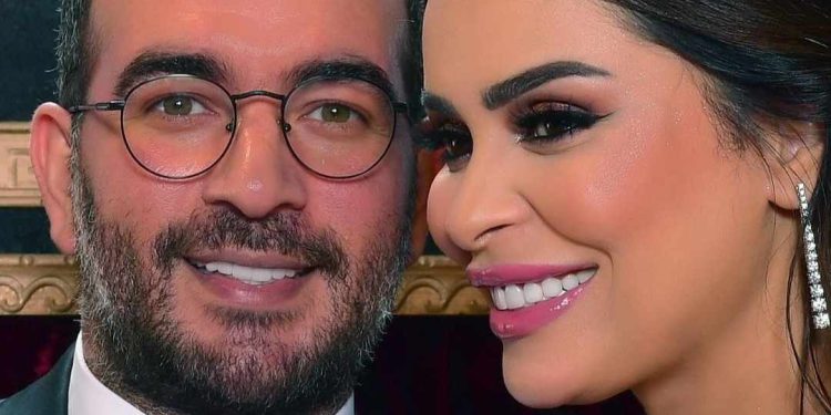 بهذه الطريقة٠٠صفاء حبيركو تهنئ زوجها بعيد ميلاده (صورة)