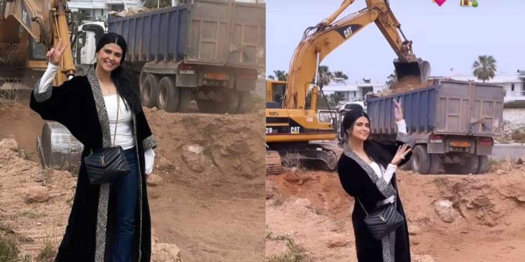 بالصور٠٠سلمى رشيد تشارك متابعيها خبر بناء منزلها الجديد