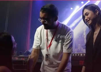 رفقة زهير بهاوي أول حفل فني لريم فكري بعد أزمتها..سلام وعناق مع جمهورها
