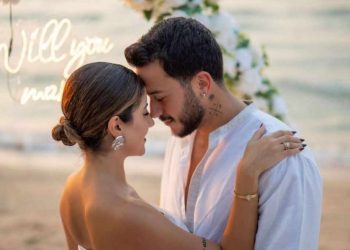 بالصور٠٠دنيا بومبا تعلن ارتباطها من شفيق مشارك برنامج “الحب أعمى حبيبي”