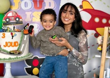 بالصور٠٠زينب أغريب تحتفل بعيد ميلاد ابنها الوحيد