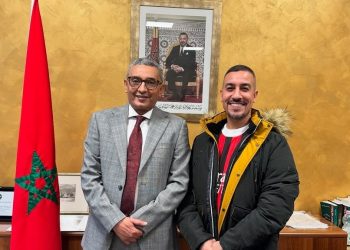 الكوميدي يسار لمغاري يلتقي بقنصل ميلانو..