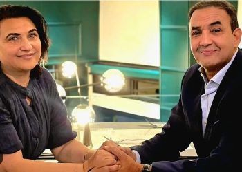 بكلمات رومانسية..ابتسام شكارة تهنئ زوجها في عيد ميلاده