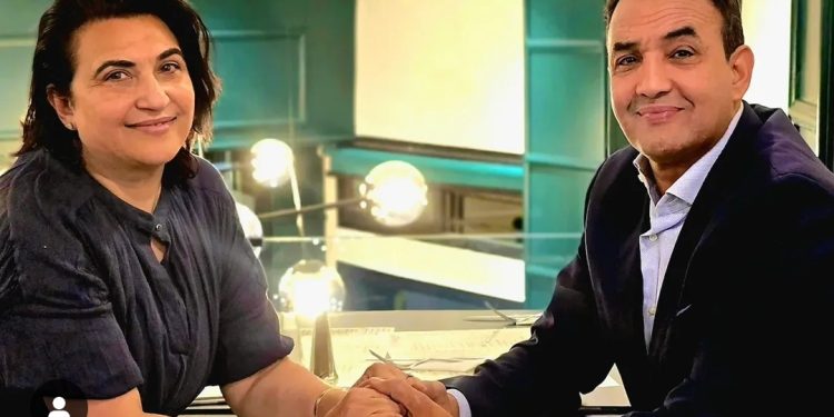 بكلمات رومانسية..ابتسام شكارة تهنئ زوجها في عيد ميلاده