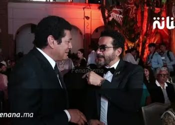 باسم سمرة رفقة أحمد حلمي يتبادلان الحديث: “أحب الشعب المغربي لأنه يحب الفن المصري”