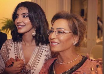 نزهة الركراكي تعايد زوجة إبنها سعد لمجرد: “أحبك كثيرا”