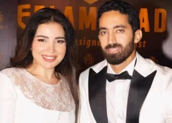 أحمد تيمور يحتفل بعيد ميلاد مي عز الدين