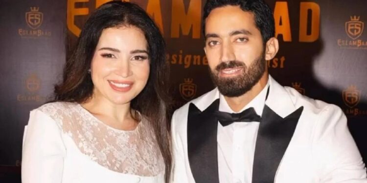 أحمد تيمور يحتفل بعيد ميلاد مي عز الدين