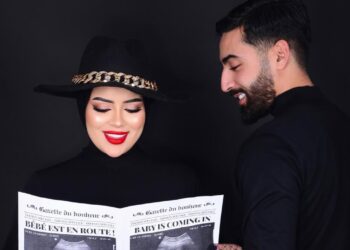رفقة زوجها..حفصة أبحيح تعلن عن حملها