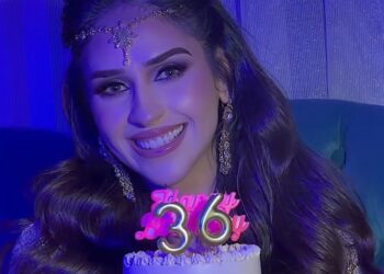 غيثة بنحيون تحتفل بعيد ميلادها (فيديو)