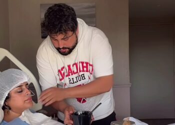 سناء شيكشوب توجه رسالة مؤثرة لزوجها بعد وعكتها الصحية