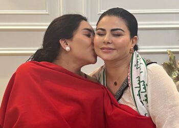 نجاة الرجوي ولطيفة رأفت تحتفلان بحب الوطن بلقاء مميز