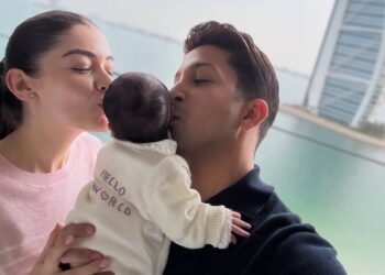 ليلى زاهر وهشام جمال يشاركان لحظات عائلية مميزة مع مولودتهما الأولى
