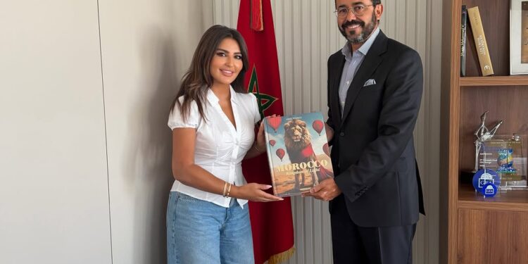 شذى حسون تلمح لمشاريع جديدة بالمغرب بعد لقاء مسؤول السياحة